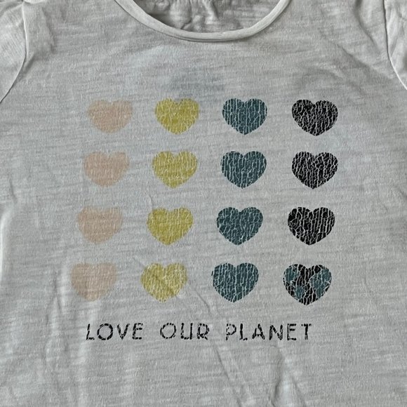 Grayson Mini Girls Love Our Planet Short Sleeve Shirt - 2T - Picture 3 of 4